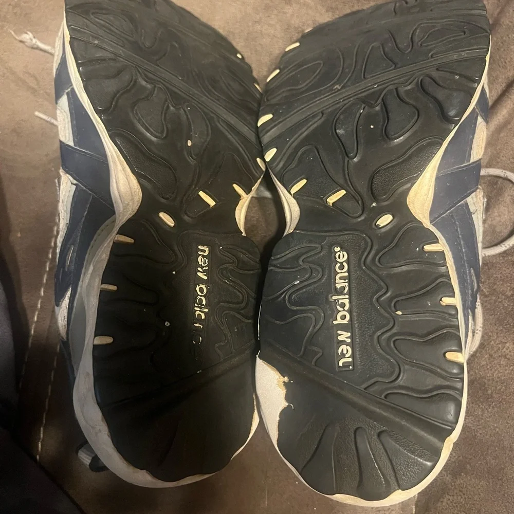 New Balance Navy and Light Gray Athletic Shoes